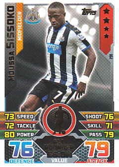 Moussa Sissoko Newcastle United 2015/16 Topps Match Attax #191
